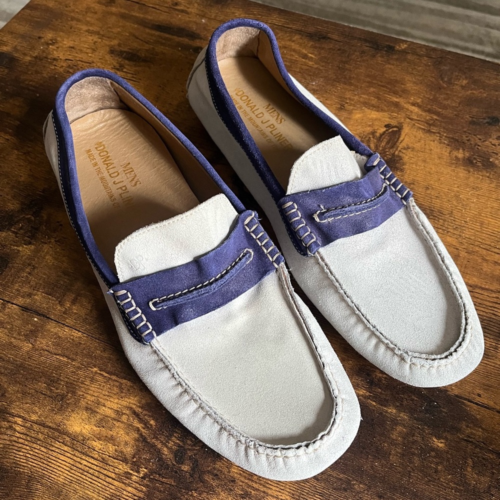 Men’s Donald J Pliner Leather & Suede Loafers (size 10)